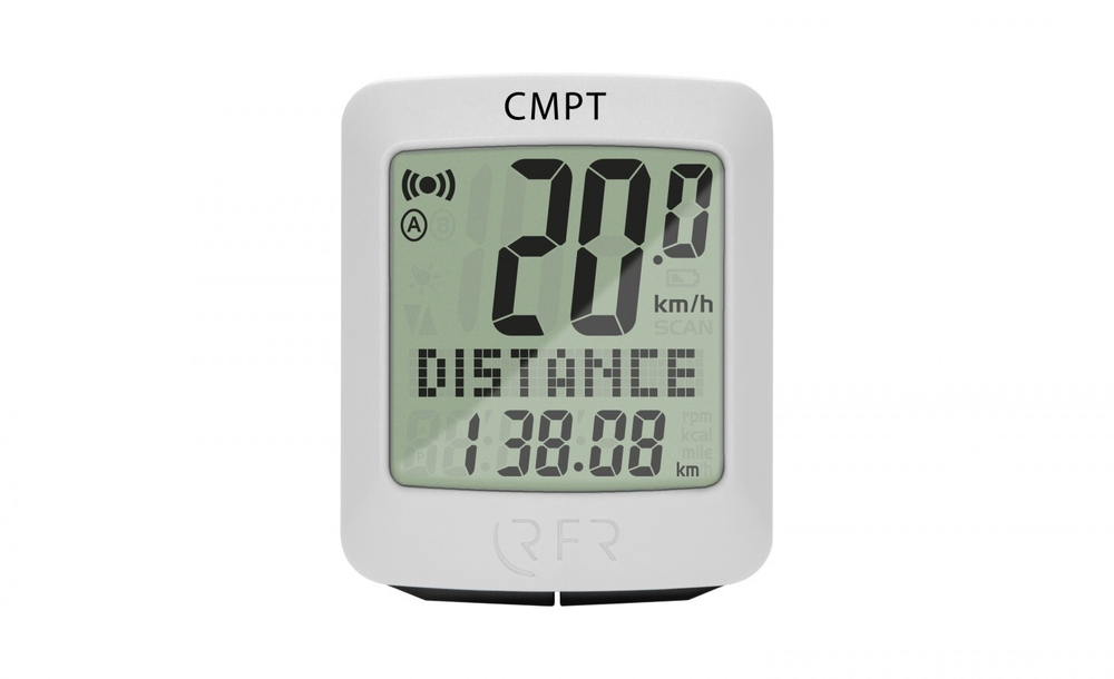Велокомпьютер RFR Bike Computer CMPT Wireless white cube14012