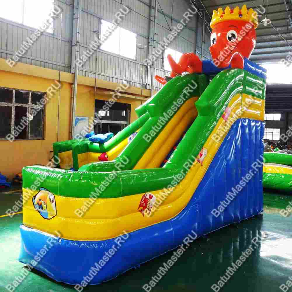 Надувной наземный аквапарк «Король осьминогов» 7*6*5 м