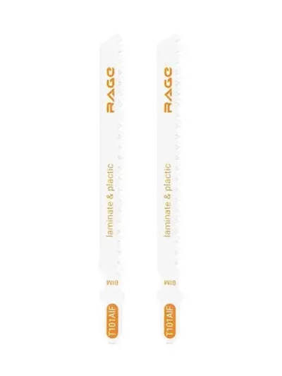 Пилки для лобзика по дереву ламинату пластику 100 мм 2 шт T101AIF RAGE by VIRA