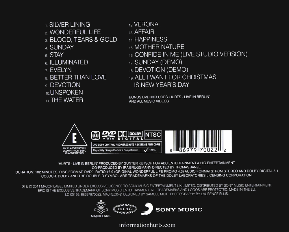 Hurts / Happiness (Deluxe Edition)(CD+DVD)