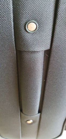 Чемодан тканевый Lcase Amsterdam размера L. Дорожный чемодан с расширением, 75 см, 96 л, Черный