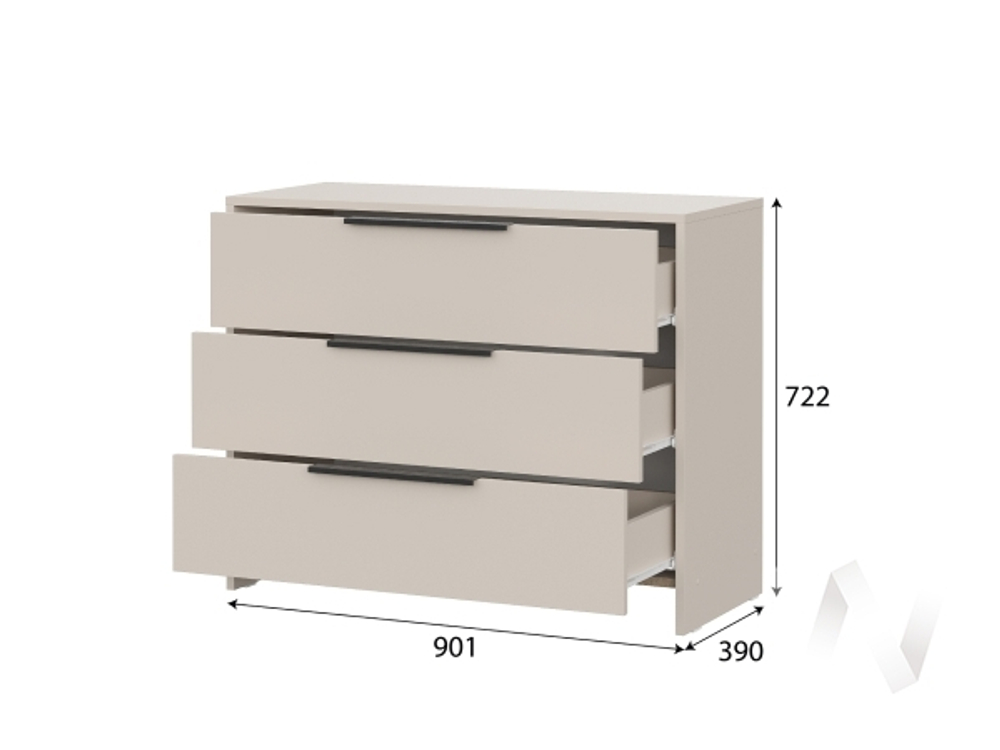 Комод 3 ящика Камелия