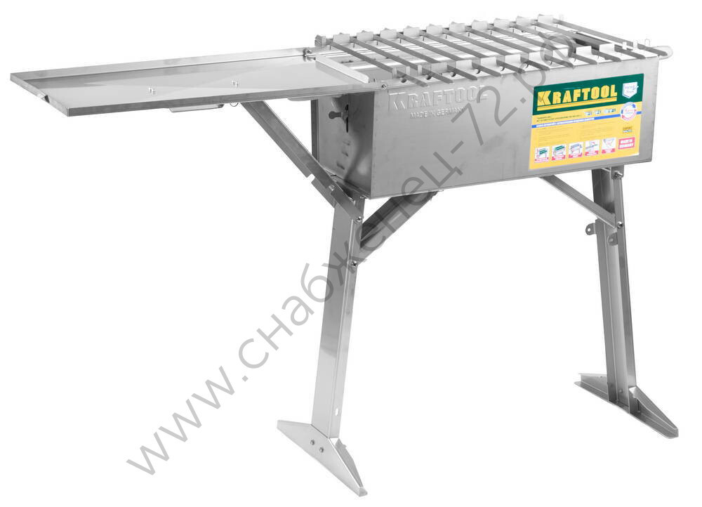 KRAFTOOL 300x600x800 мм, с автоматическим вращением шампуров, переносной мангал, Expert (68310)