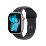 Apple Watch Series 11 GPS 42mm Space Grey Aluminium Case with Black Sport Band - M/L,Model A3331