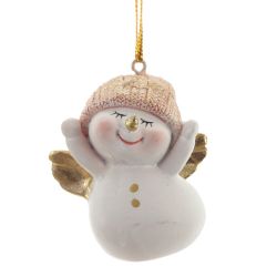 GAEM Фигурка декоративная подвесная "Снеговик", L4,5 W4 H5,5 см, 2в.