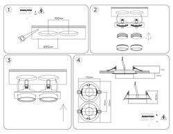 Ambrella Светильник встраиваемый IP44 с высокой степенью пылевлагозащиты IP Protect TN6743
