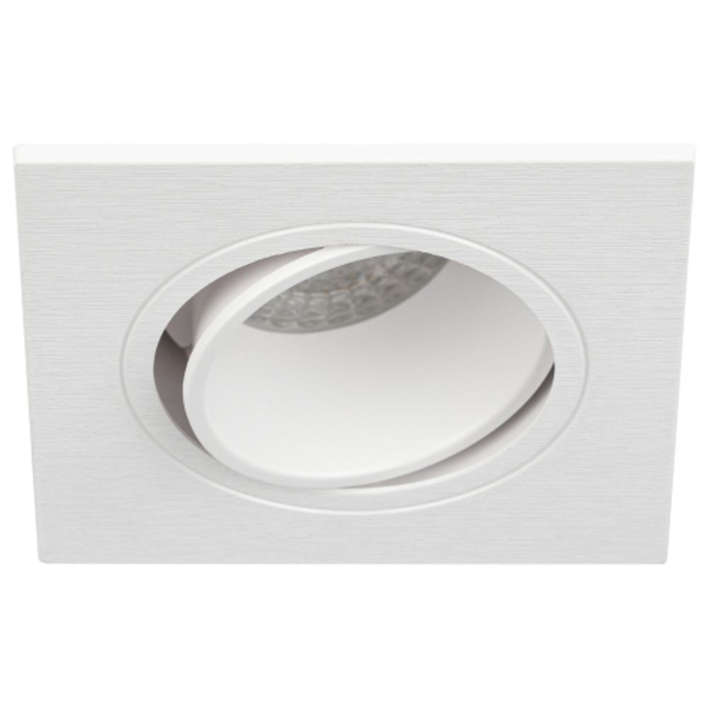 Встраиваемый светильник декоративный ЭРА KL90-1 WH MR16/GU5.3 белый, пластиковый | Декоративные встраиваемые светильники