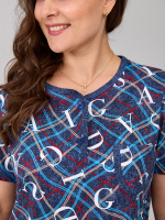 Пижама с бриджами КД-61/джинса-цепочкабуквы