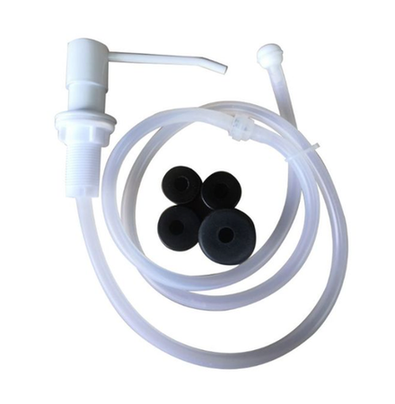 Дозатор жидкого мыла из нержавеющей стали со встроенным насосом для лосьона (белый)