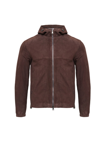 Куртка кожаная с капюшоном Atelier Portofino