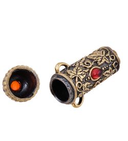 AM-3771 Игольница «Виноград» (латунь, янтарь)