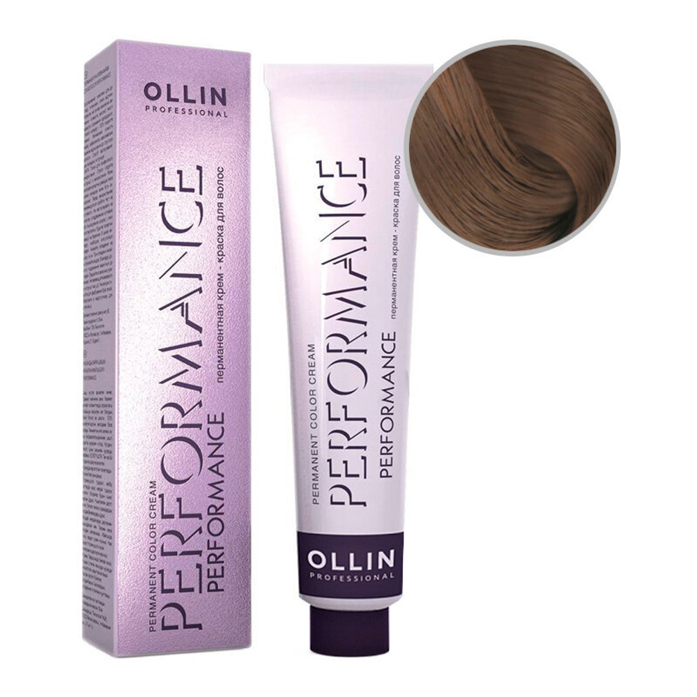 OLLIN PERFORMANCE 7/71 русый коричнево-пепельный 60мл Перманентная крем-краска для волос