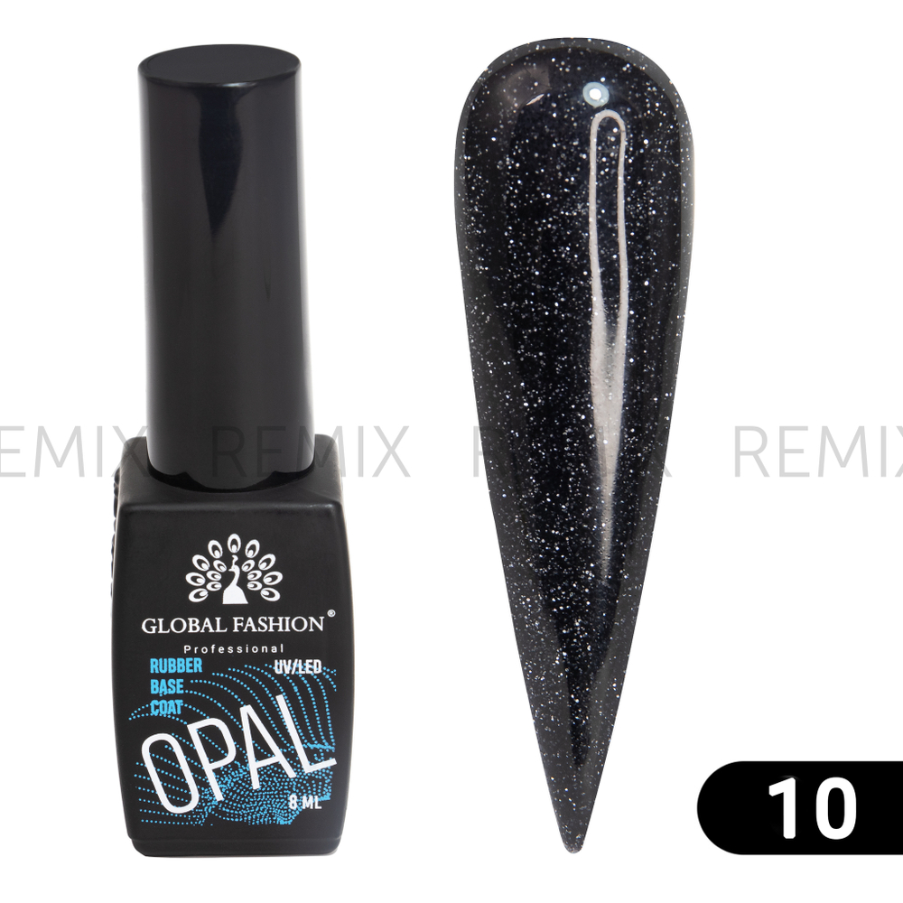 Каучуковая база Disco Opal светоотражающая Global Fashion 8 мл, 10
