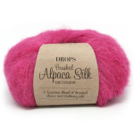 Пряжа Drops Brushed Alpaca Silk 18 cerise