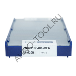 Пластина твердосплавная ISO VNMG160404-MFA APM20B AHNO по жаропроч. и нерж.стали, получистовая