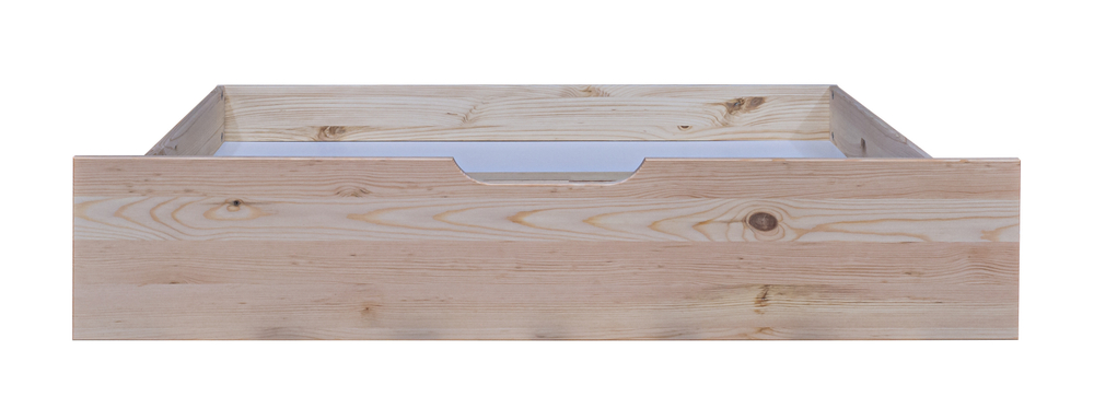 Выдвижной ящик под кровать из сосны, 198х94х19 см, на колесиках, в натуральной отделке (новый)