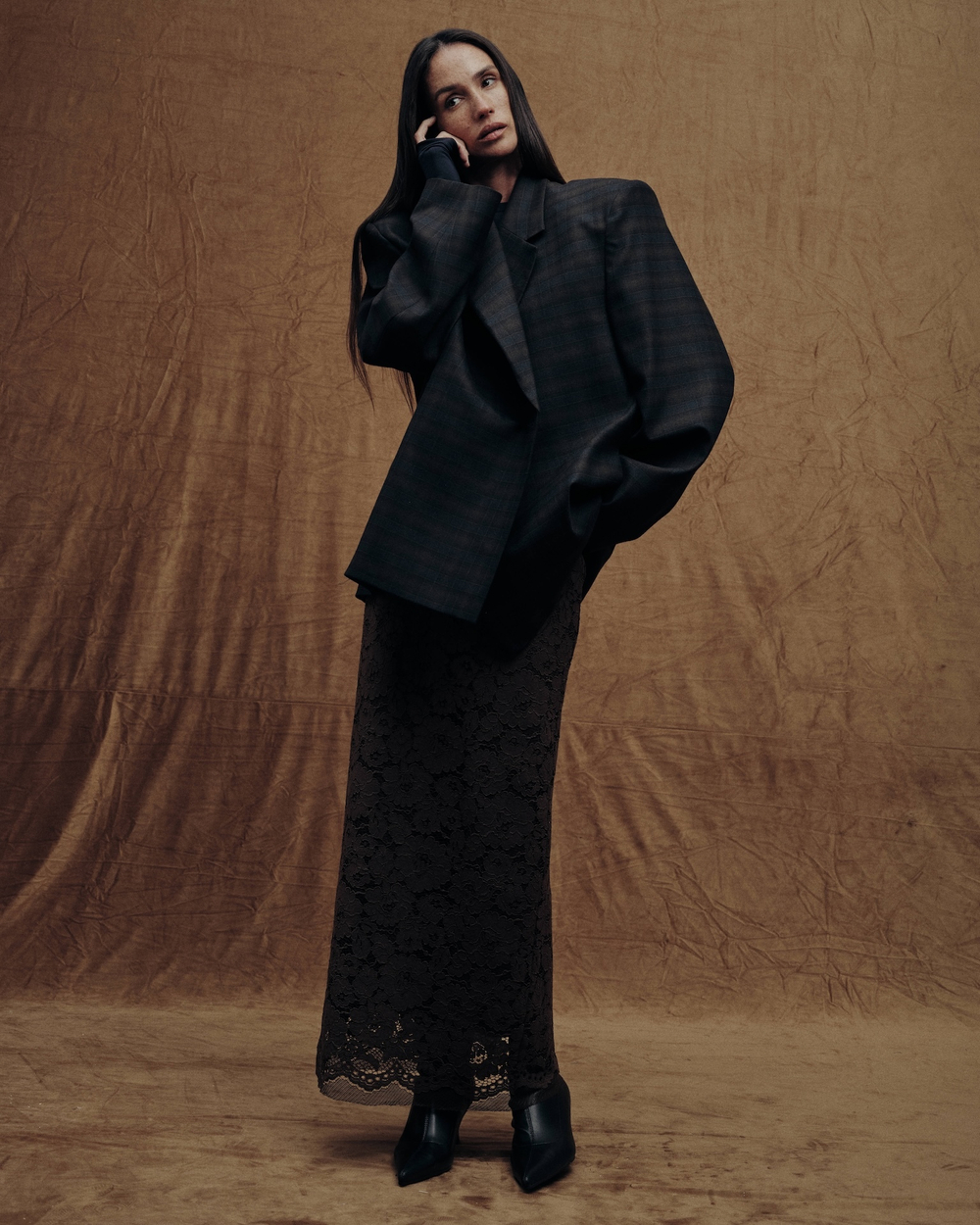 Пиджак OVER в клетку