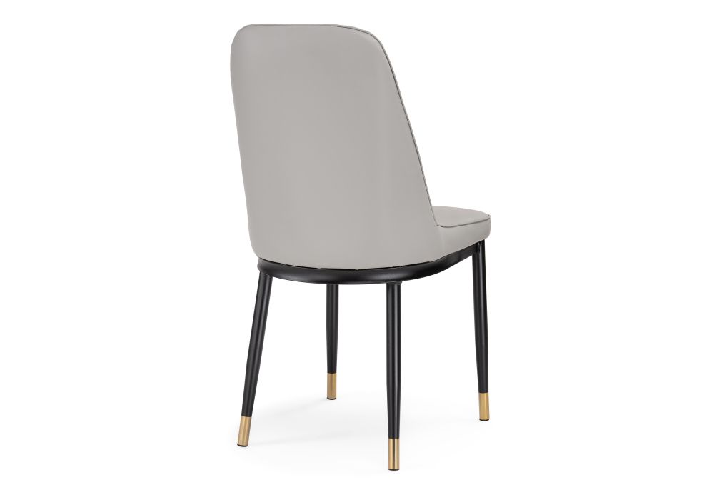 Стул на металлокаркасе Flor light gray / black