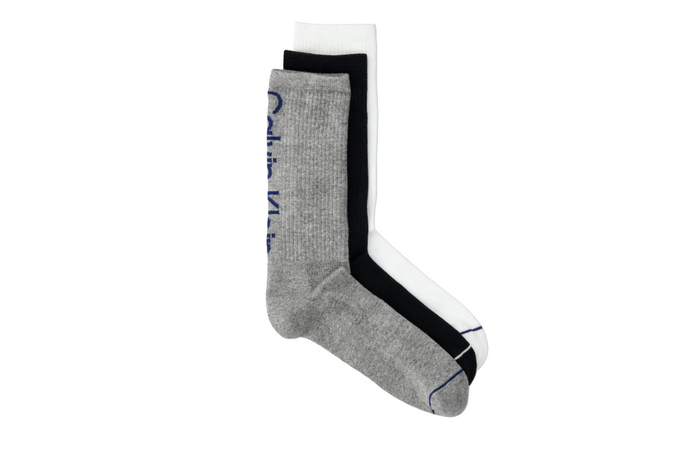 носки 3 пары athleisure Calvin Klein - серый(701218725)