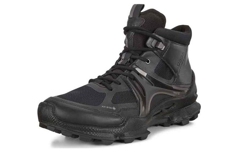 Ecco Walking C Combat Boots Men"s Black