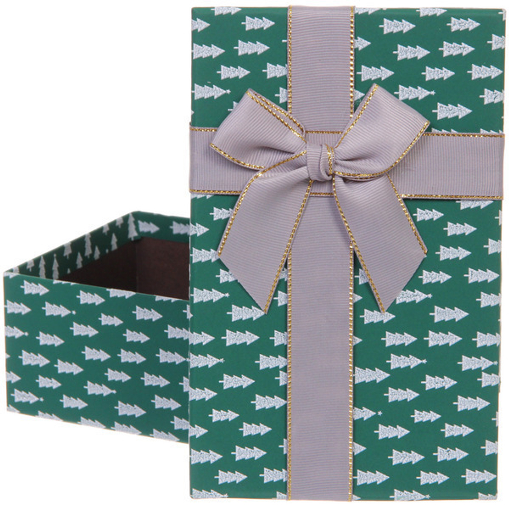 Коробка подарочная «Зимняя радость» 19*12*6,5 см, Зеленый