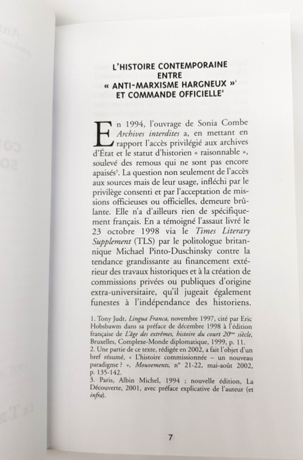 "L'Histoire contemporaine sous influence. Annie Lacroix-Riz