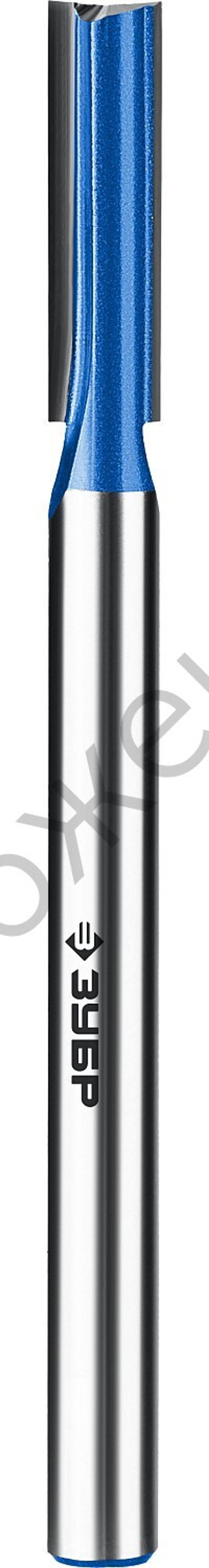 ЗУБР 8x30мм, хвостовик 8мм, фреза пазовая прямая с нижними подрезателями, серия Профессионал