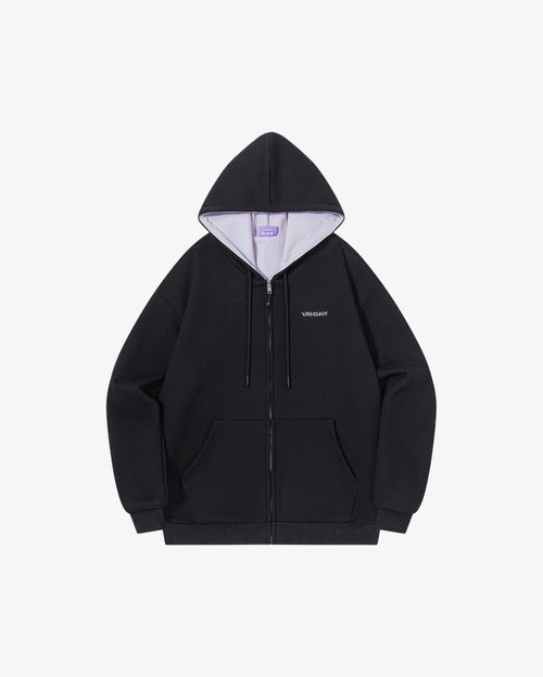 Худи Ymkashix Zip HTF черный/пыльно-фиолетовый