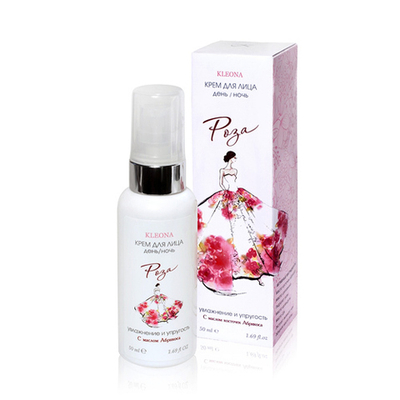 Крем для лица Kleona день-ночь "Роза" 15 мл