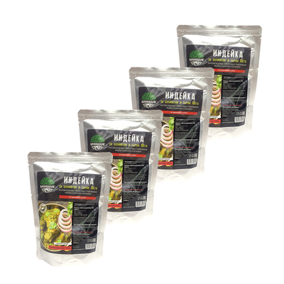 Готовое блюдо Индейка со шпинатом и сыром фета 300 г. (Кронидов) 4шт*300гр, 1,2кг