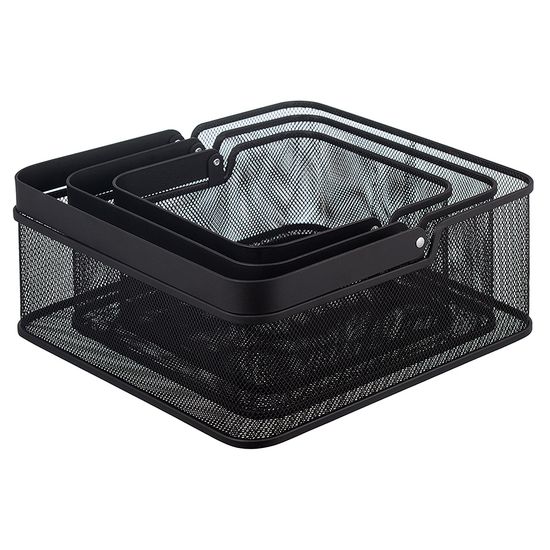 Корзина для хранения ferrant, 30,5х30,5х12,5 см, черная