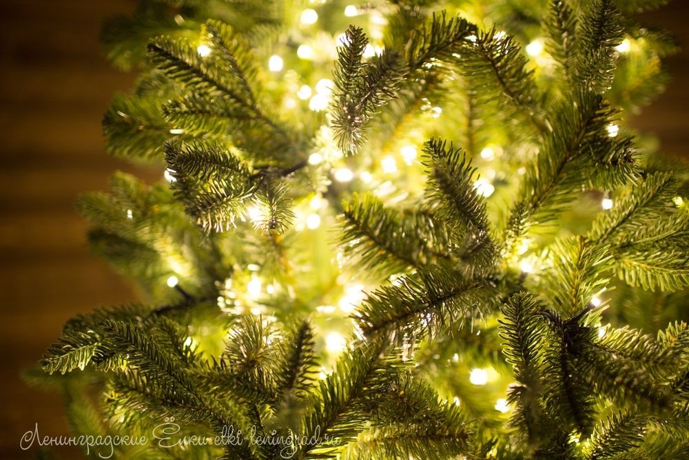 Елка с гирляндой «Барокко» (Литая+пвх) 120 см / 1,2 м