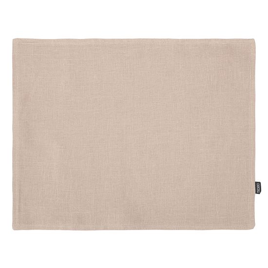 Салфетка под приборы из стираного льна бежевого цвета из коллекции essential, 35х45 см