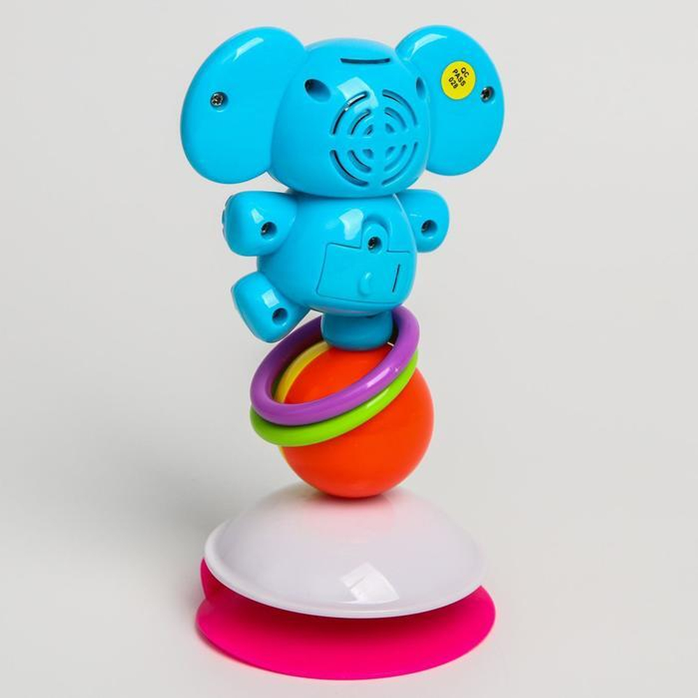 6532953 Развивающая игрушка «Лучший друг. Слоник», на присоске с музыкой