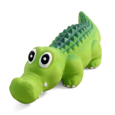 Игрушка "Крокодильчик" с пищалкой 21 см (латекс) - для собак (Triol)