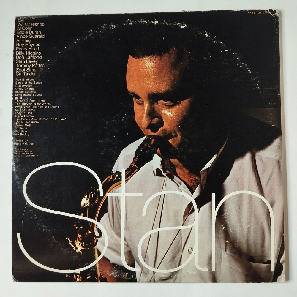 Винтажная виниловая пластинка LP Stan Getz (USA 1972)