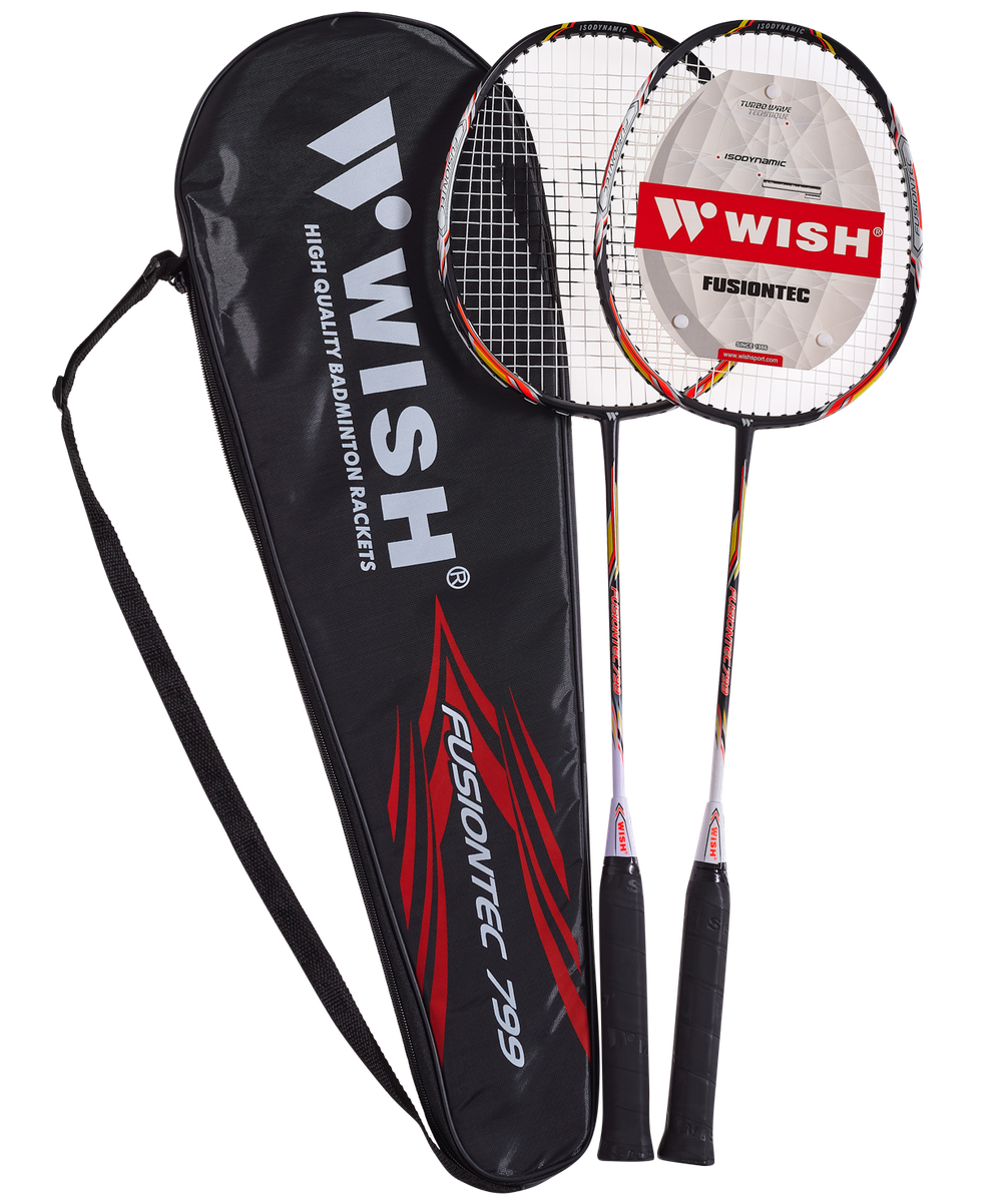 Набор для бадминтона Fusiontec 799K, 2 ракетки, оранжевый