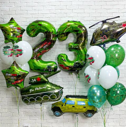 Большая композиция камуфляж с цифрой_1