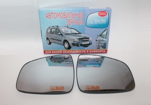 Элемент зеркала /Renault Logan-2. Largus. DUSTER / 2 шт с обогревом (SALINA)