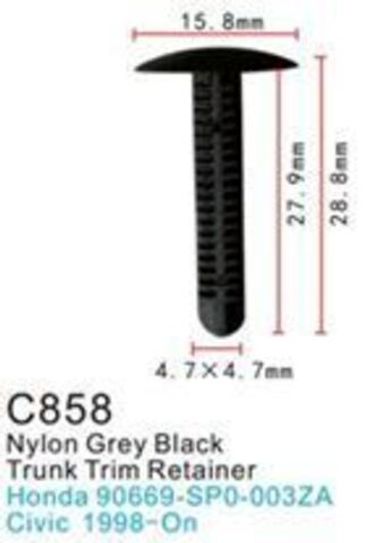 Клипса для крепления внутренней обшивки а/м Хонда пластиковая (100шт/уп.) Forsage клипса C0858(Honda)