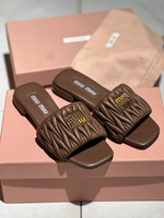 Шлепанцы Miu Miu