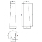 ПЬЕДЕСТАЛ SANTERI СОНАТА ВЕРСИЯ, PRO КРАП НА БЕЛОМ 11240