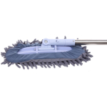 Швабра с насадкой из микрофибры, телескопическая ручка 77-120см силиконовое основание ZY5011