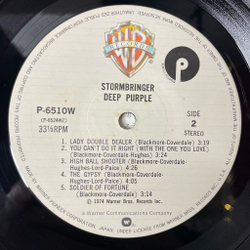 Винтажная виниловая пластинка LP Deep Purple Stormbringer (Japan 1979) (Obi) Lady Double Dealer