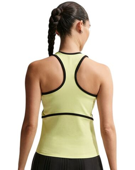 Топ теннисный Nike Court Advantage Tank - light lemon twist/black