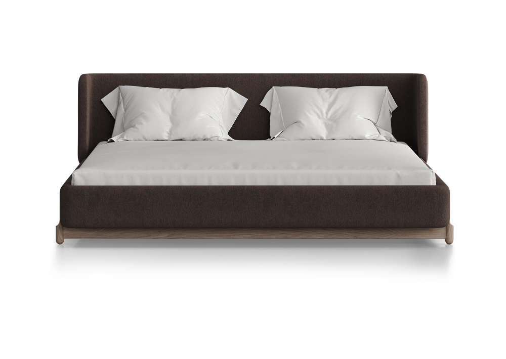 Кровать Basic спальное место 180*200 см (шоколад, твид)