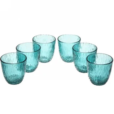 Набор стаканов 6шт 300мл «ICE» бирюзовый