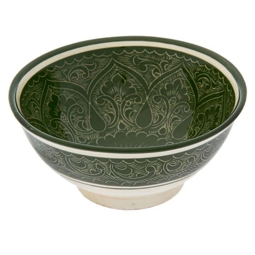 Коса зеленая средняя 15,5 см х 8 см,  Риштан