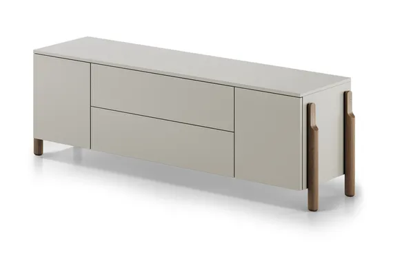 Тумба Basic 2 двери 2 ящика ширина 170 см (серо-бежевый)