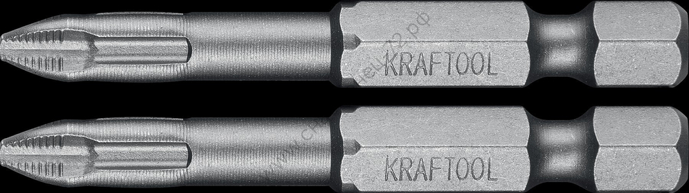 KRAFTOOL X-Drive PH 2 , 50 мм, 2 шт, Торсионные биты (26121-2-50-2)